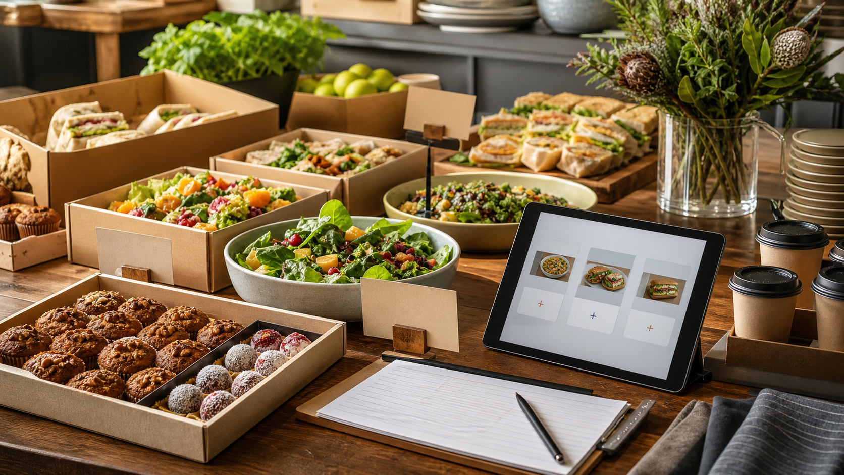 Illustrative catering enquiry demo